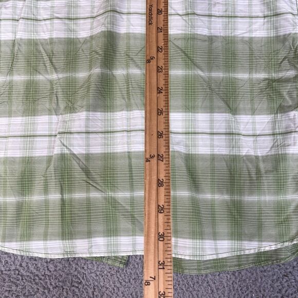 The North Face Shirt Mens XL Green Plaid Button  Vaporwick Vented Outdoor - Picture 12 of 12